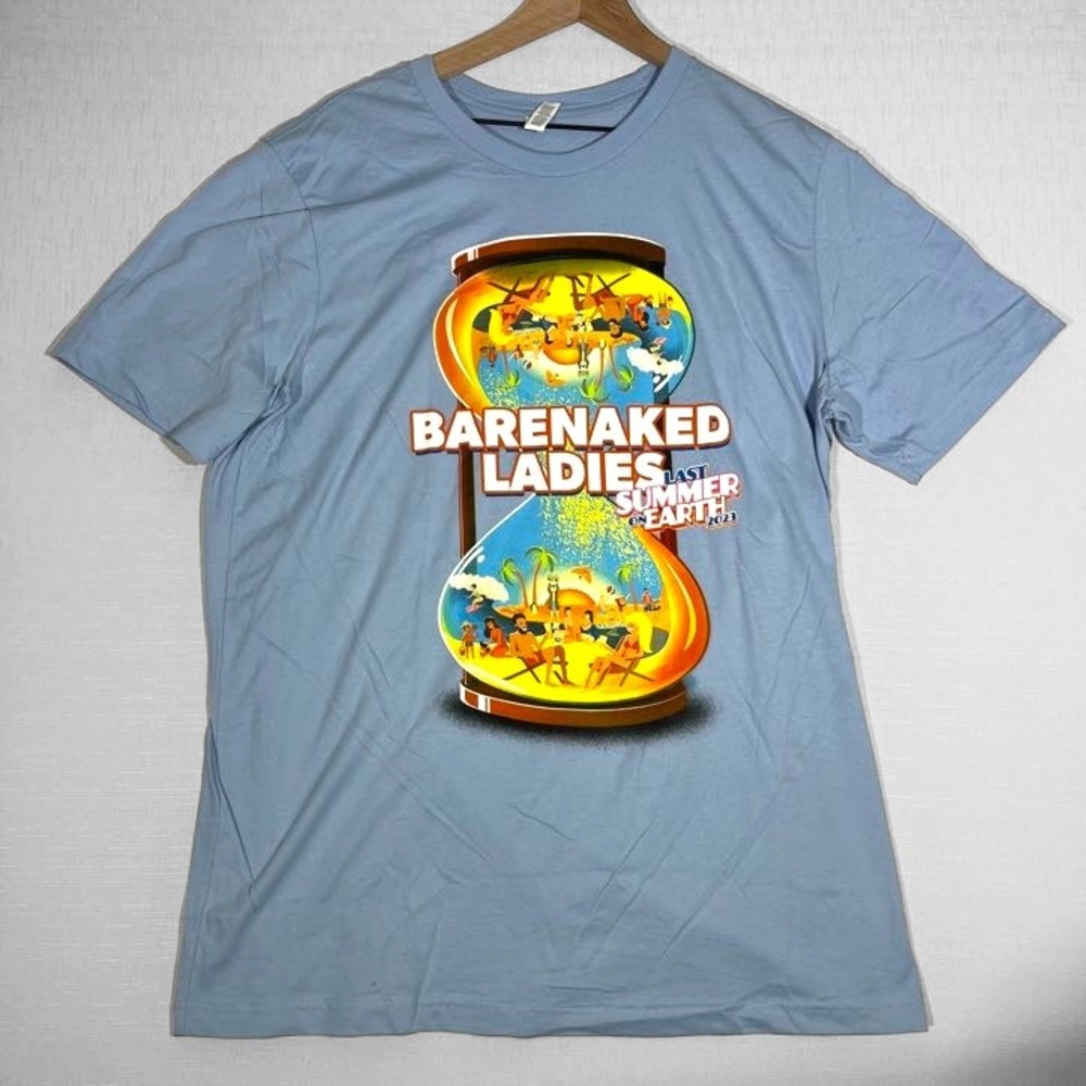 Barenaked Ladies Last Summer On Earth 2023 Mens Large T-Shirt‎ Blue Tour Graphic
